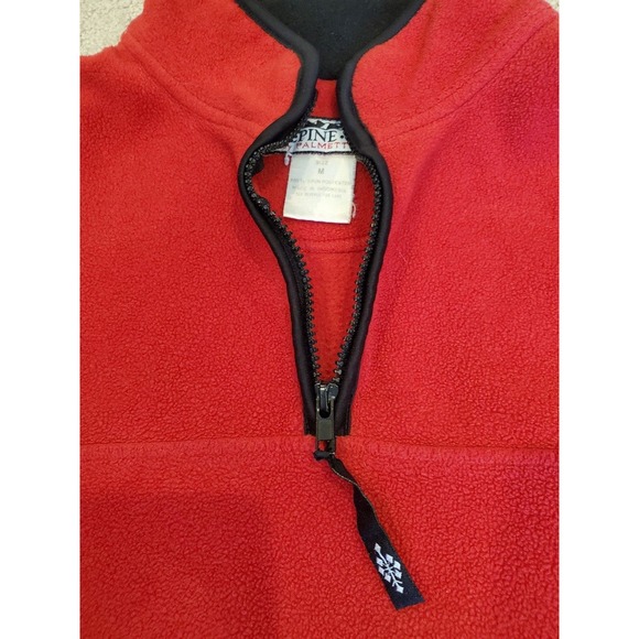 Women's Alpine Tek by Palmetto's Red Fleece Pullover Sweatshirt Size Medium - Picture 3 of 4